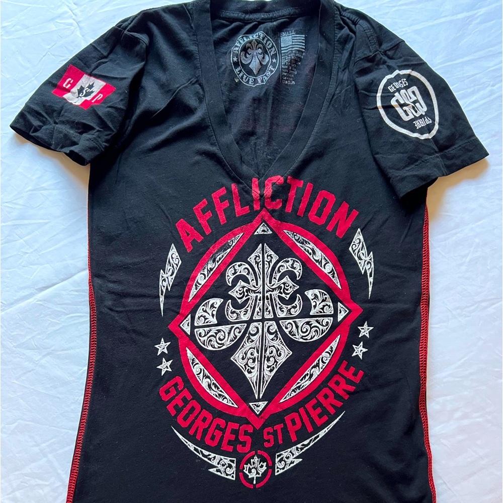 Affliction T-Shirt, Georges St Pierre.